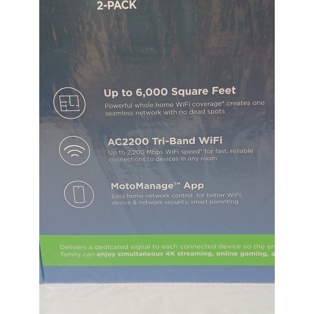 Motorola White Wireless Router Mesh System - Picture 4 of 8